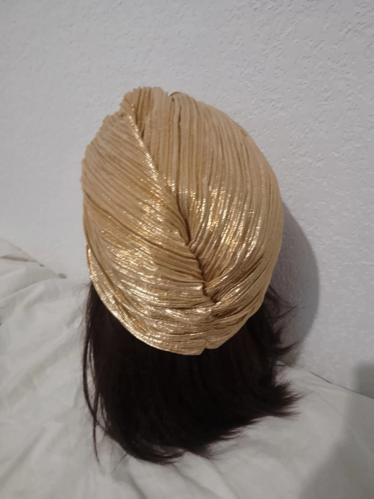 Turban bohème doré femme – photo 3